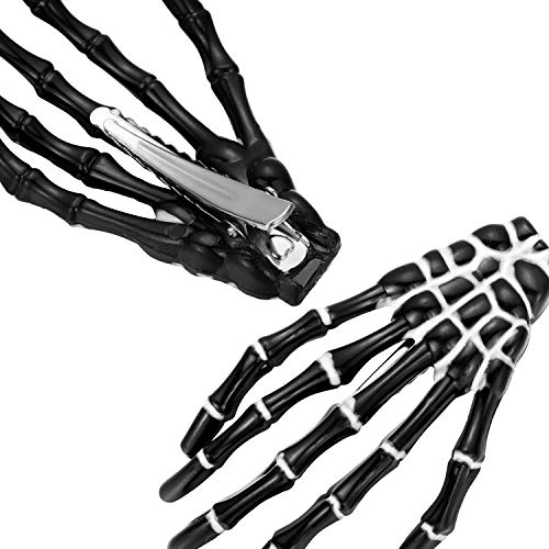6 Pieces Skeleton Hands Bone Hair Clips Claws Skull Hand Hair Clip Hairpin Zo...