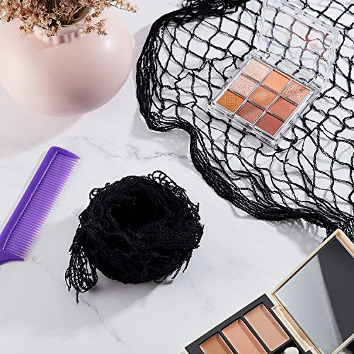 8 Pieces Triangle Net Hair Net Sleeping Crochet Hair Net Women Sleep Net Blac...