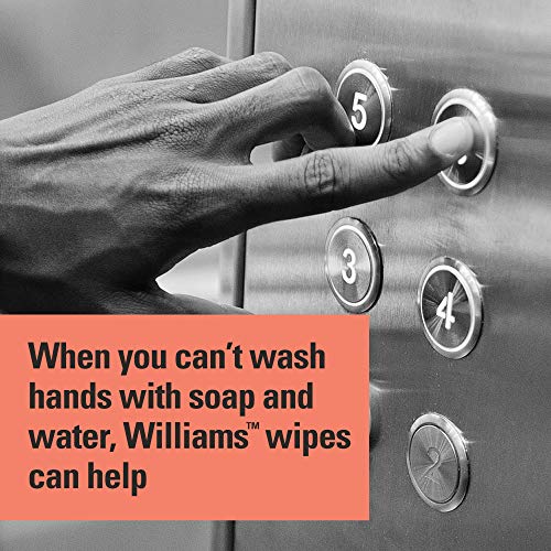 Hand Sanitizer Wipes by Williams, Antibacterial, Kills 99.99% of Common Bacte...