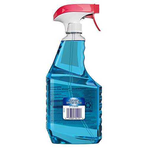 Windex Glass and Window Cleaner Spray Bottle, Bottle Made from 100% Recycled ...