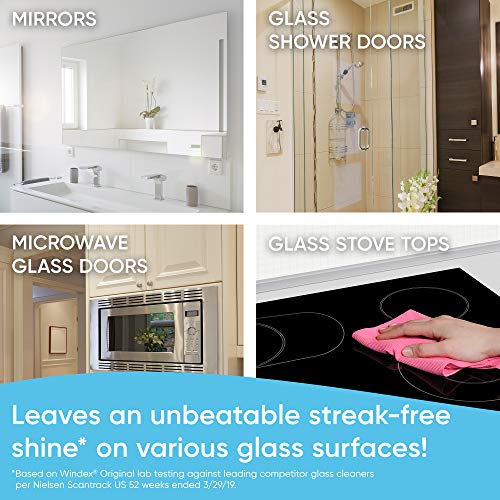 Windex Glass and Window Cleaner Spray Bottle, Bottle Made from 100% Recycled ...