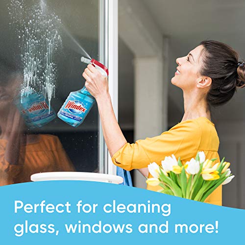 Windex Glass and Window Cleaner Spray Bottle, Bottle Made from 100% Recycled ...