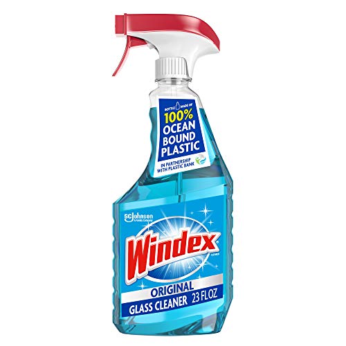 Windex Glass and Window Cleaner Spray Bottle, Bottle Made from 100% Recycled ...