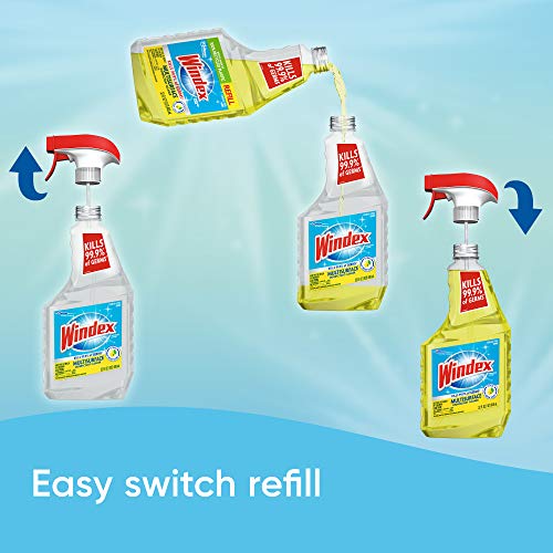 Windex Multi-Surface Cleaner and Disinfectant Spray Bottle, Scent, Citrus Fre...