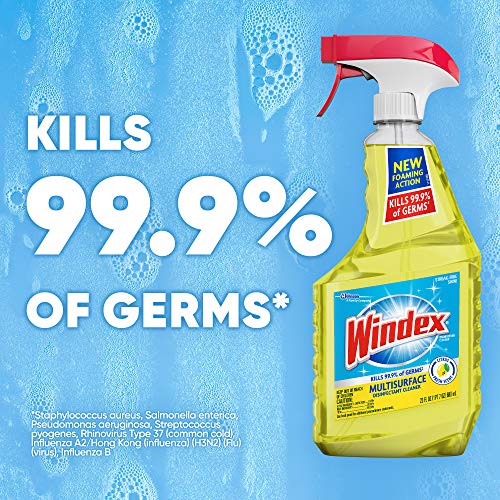Windex Multi-Surface Cleaner and Disinfectant Spray Bottle, Scent, Citrus Fre...