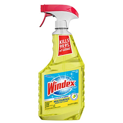 Windex Multi-Surface Cleaner and Disinfectant Spray Bottle, Scent, Citrus Fre...
