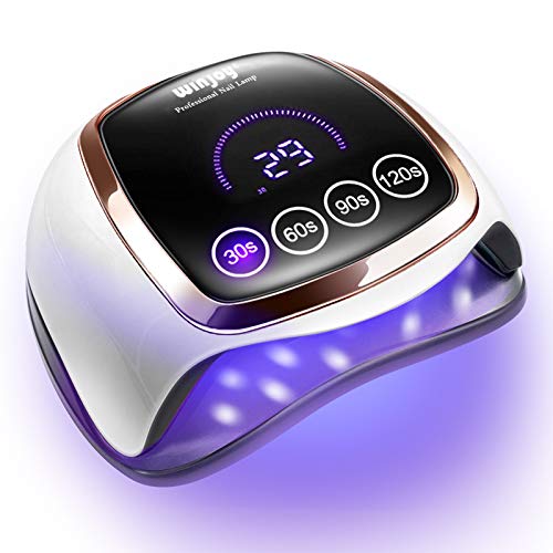 Gel UV LED Nail Lamp, 168W UV LED Nail Dryer for Gel Polish with 4 Timer Sett...