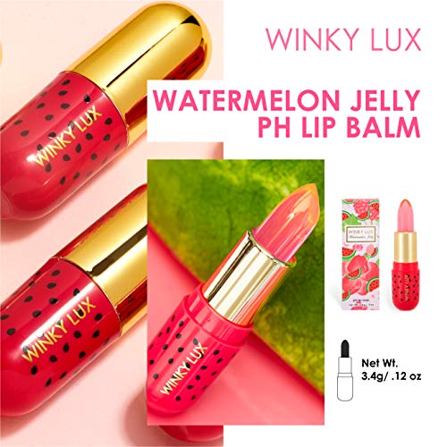 Winky Lux | Watermelon Jelly pH Balm | Tinted Lip Balm | Color Changing Lipst...
