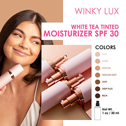 Winky Lux White Tea Tinted Veil Moisturizer, SPF 30 Rated Face Moisturizing C...
