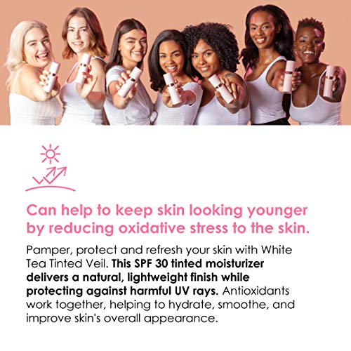 Winky Lux White Tea Tinted Veil Moisturizer, SPF 30 Rated Face Moisturizing C...