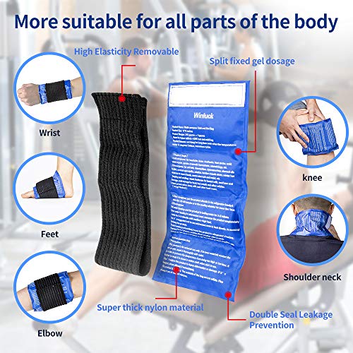 Gel Ice Cold Packs - (2-Piece Set) Soft Reusable Cold/Hot Compress, Provides ...