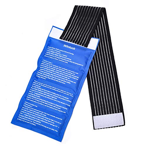 Gel Ice Packs for Injuries- Adjustable Wrap for Pain Relief Ice Pack+Heat Pac...