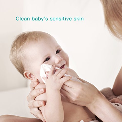 Unscented Baby Saline Wet Wipe, 100% Cotton, Individual Foil Package, Sterili...