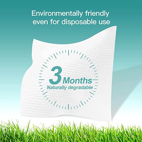 Winner Disposable Face Towels, OEKO-Tex Safety Certified Cotton, Chemical-fre...