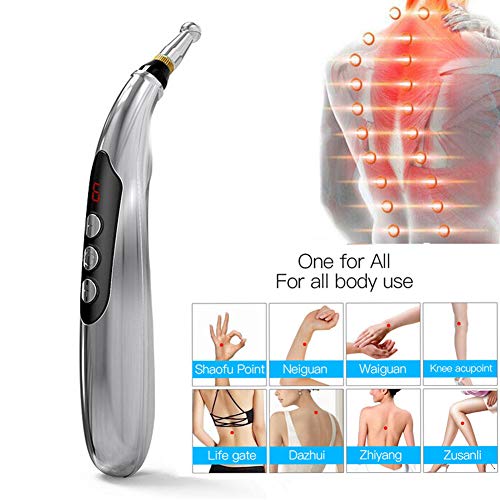 Electronic Acupuncture Pen, USB Rechargeable Pain Relief Electric Meridians E...