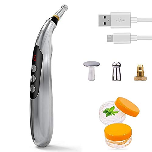 Electronic Acupuncture Pen, USB Rechargeable Pain Relief Electric Meridians E...