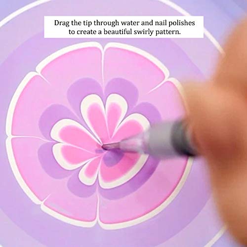 Winstonia Nail Art Water Marble Tool for Watermarbling Pattern Manicure – Poi...