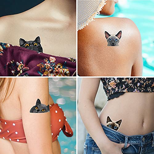 WIRESTER Temporary Tattoo Stickers for Girls Boys Kids Adults, Fake Tattoos o...