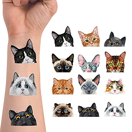 WIRESTER Temporary Tattoo Stickers for Girls Boys Kids Adults, Fake Tattoos o...