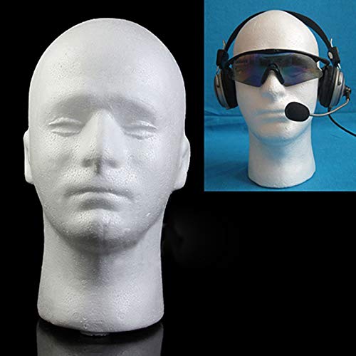 wirlsweal ale Mannequin Head, Model Lightweight Sturdy Styrofoam Durable Foam...
