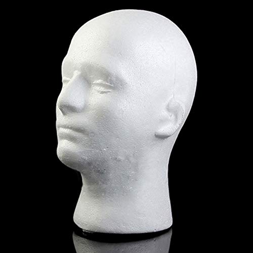 wirlsweal ale Mannequin Head, Model Lightweight Sturdy Styrofoam Durable Foam...