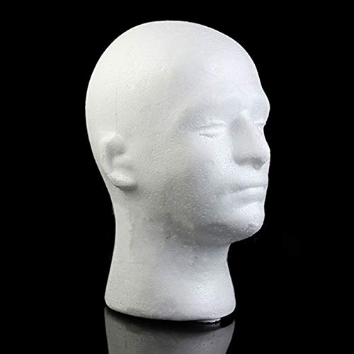 wirlsweal ale Mannequin Head, Model Lightweight Sturdy Styrofoam Durable Foam...