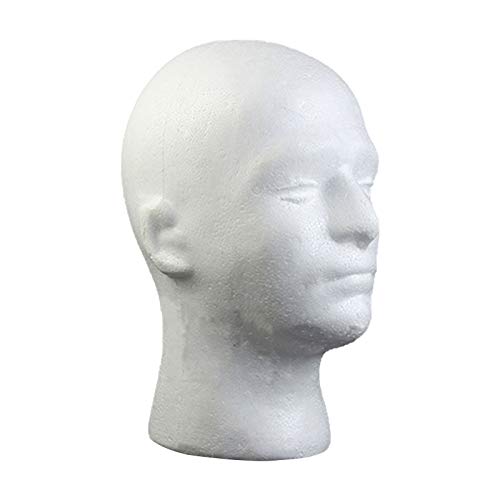 wirlsweal ale Mannequin Head, Model Lightweight Sturdy Styrofoam Durable Foam...