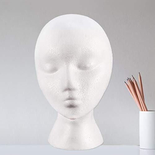 wirlsweal Foam Mannequin, PE Styrofoam Sunglasses Eyeglass Stand,Mannequin Wi...