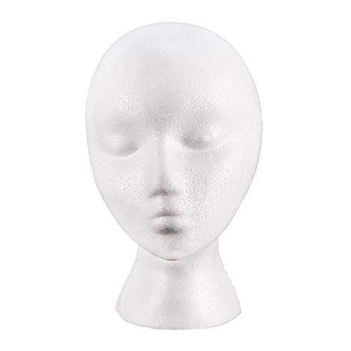wirlsweal Foam Mannequin, PE Styrofoam Sunglasses Eyeglass Stand,Mannequin Wi...