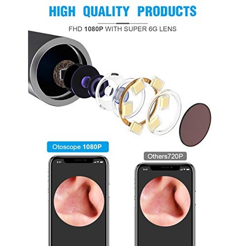 Wiscky BEBIRD Ear Wax Removal Tool Endoscope-Professional Ear Cleaner Camera ...