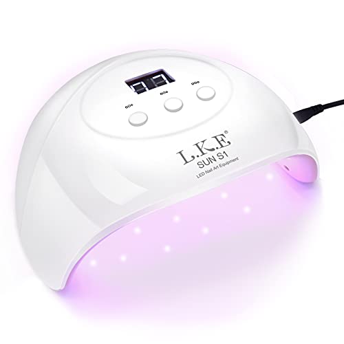 UV Light for Nails,UV LED Nail Lamp,Wisdompark Nail Dryer 72 W Professional N...