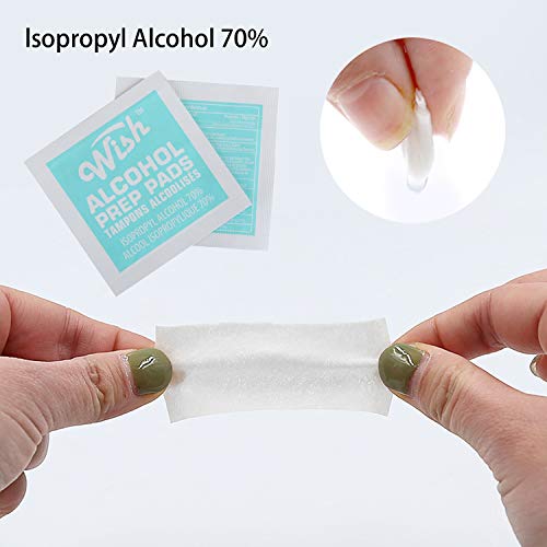 Wish Alcohol Prep Pads Medical-Grade, Sterile, Individually-Wrapped, Isopropy...