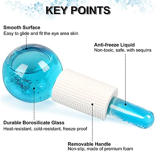 Beauty Ice Roller Globes Facial Roller Cold Skin Massagers, Cooling Globes Fo...
