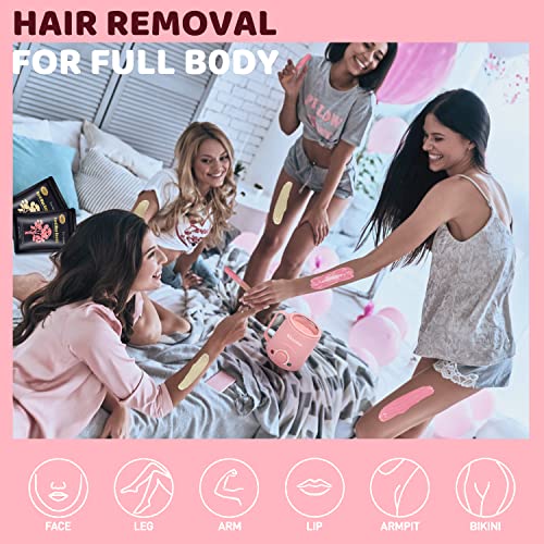 Waxing Kit for Women, Wax Kit for Hair Removal, Wissonlyn 200cc Mini Wax Warm...
