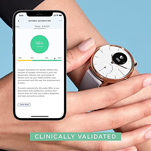 Withings ScanWatch – Hybrid Smartwatch with ECG, Heart Rate and Oximeter