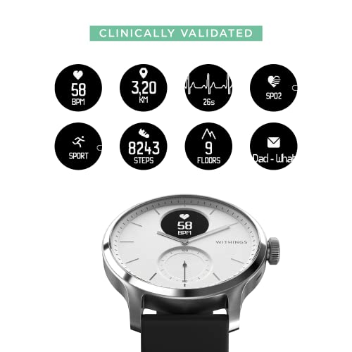 Withings ScanWatch - Hybrid Smartwatch with ECG, Heart Rate Sensor and Oximet...