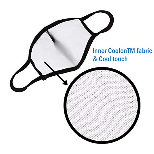 WITHMOONS 3PCS Cotton Face Mouth Mask Cool Mesh Cloth 3 Layers Facial Reusabl...