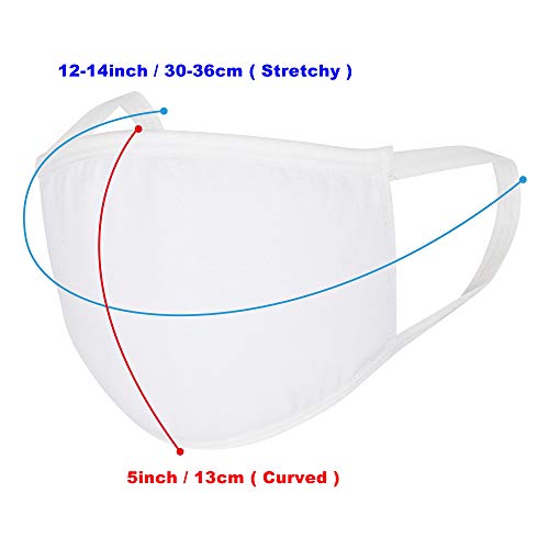 WITHMOONS 5PCS Face Mouth Bandana Cotton Dustproof Facial UV Protective Cover...
