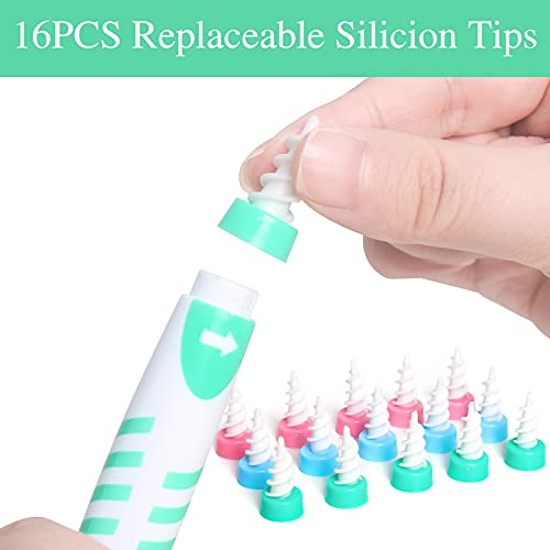 Ear Wax Removal, Spiral Soft Ear Wax Remover, Ear Wax Removal Tool with 16 Wa...