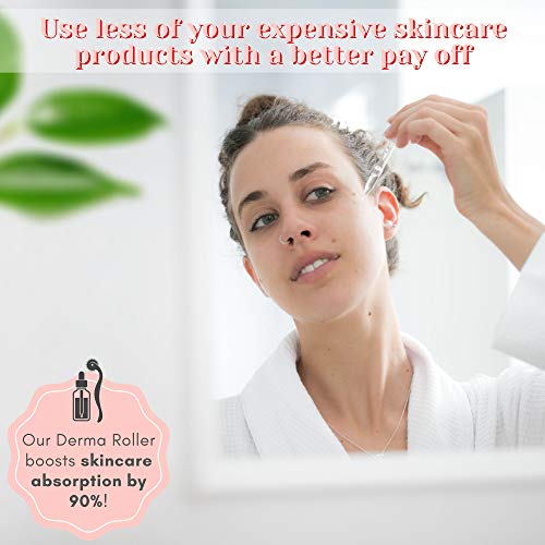 Derma Roller For Face Skincare Kit - 0.3mm Micro Needler Face Roller - Derma ...