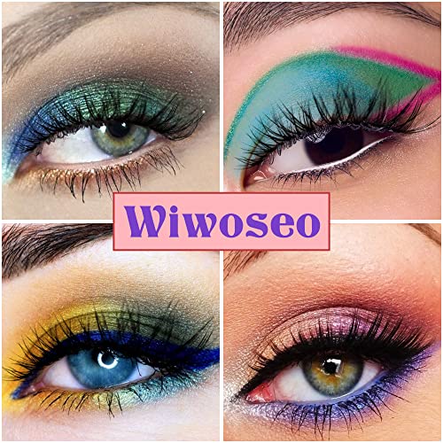 wiwoseo False Eyelashes Natural Lahes Wispy Russian Strip Lashes Clear band 1...