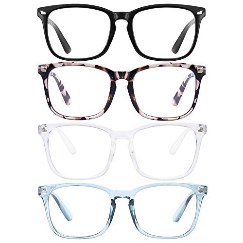 Blue Light Blocking Glasses Square Nerd Eyeglasses Frame Anti Blue Ray Comput...