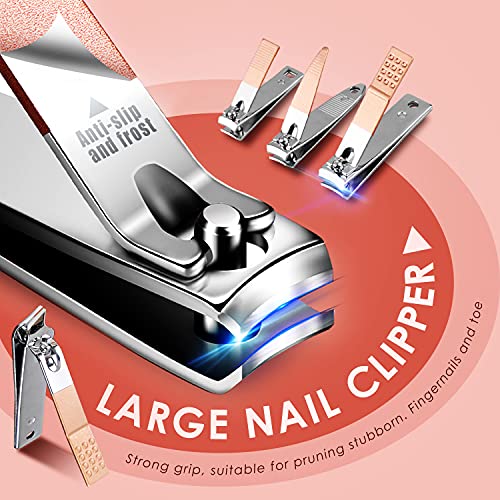 WOAMA 30-Piece Manicure Set Professional Nail Clipper Set Stainless Steel Man...