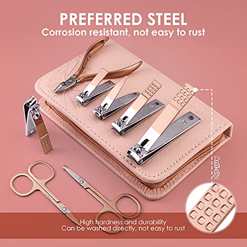 WOAMA 30-Piece Manicure Set Professional Nail Clipper Set Stainless Steel Man...