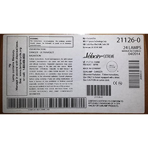 24 NIB Wolff Velocity Extreme Tanning Bed Bulbs F71