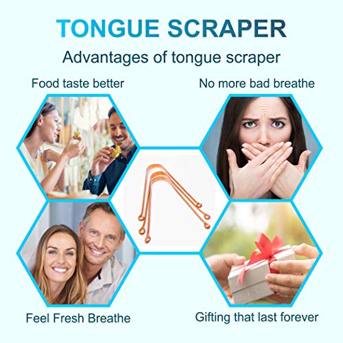 Wonder Care - 100% Copper Tongue Scraper Tongue cleaner Ayurvedic for Optimal...