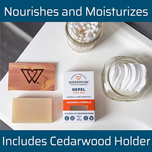 Wondercide - Repel Soap Bar for Kids & Family - Citronella & Geranium - With ...