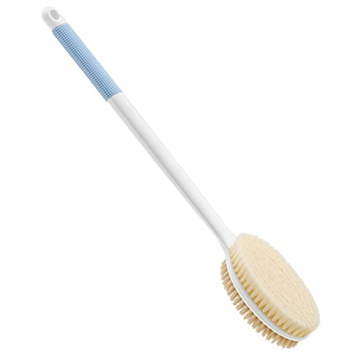 Back Brush Anti Slip Long Handle for Shower, Dual-Sided Shower Brush with Sti...
