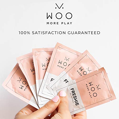 Woo More Play Freshies: All-Natural Feminine Intimacy Towelette Wipes with Co...