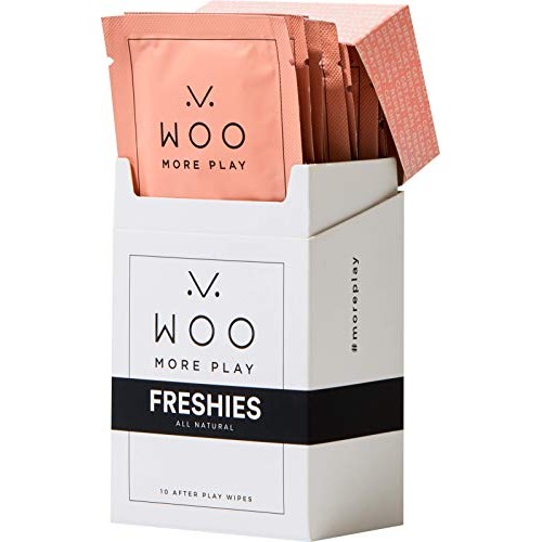 Woo More Play Freshies: All-Natural Feminine Intimacy Towelette Wipes with Co...